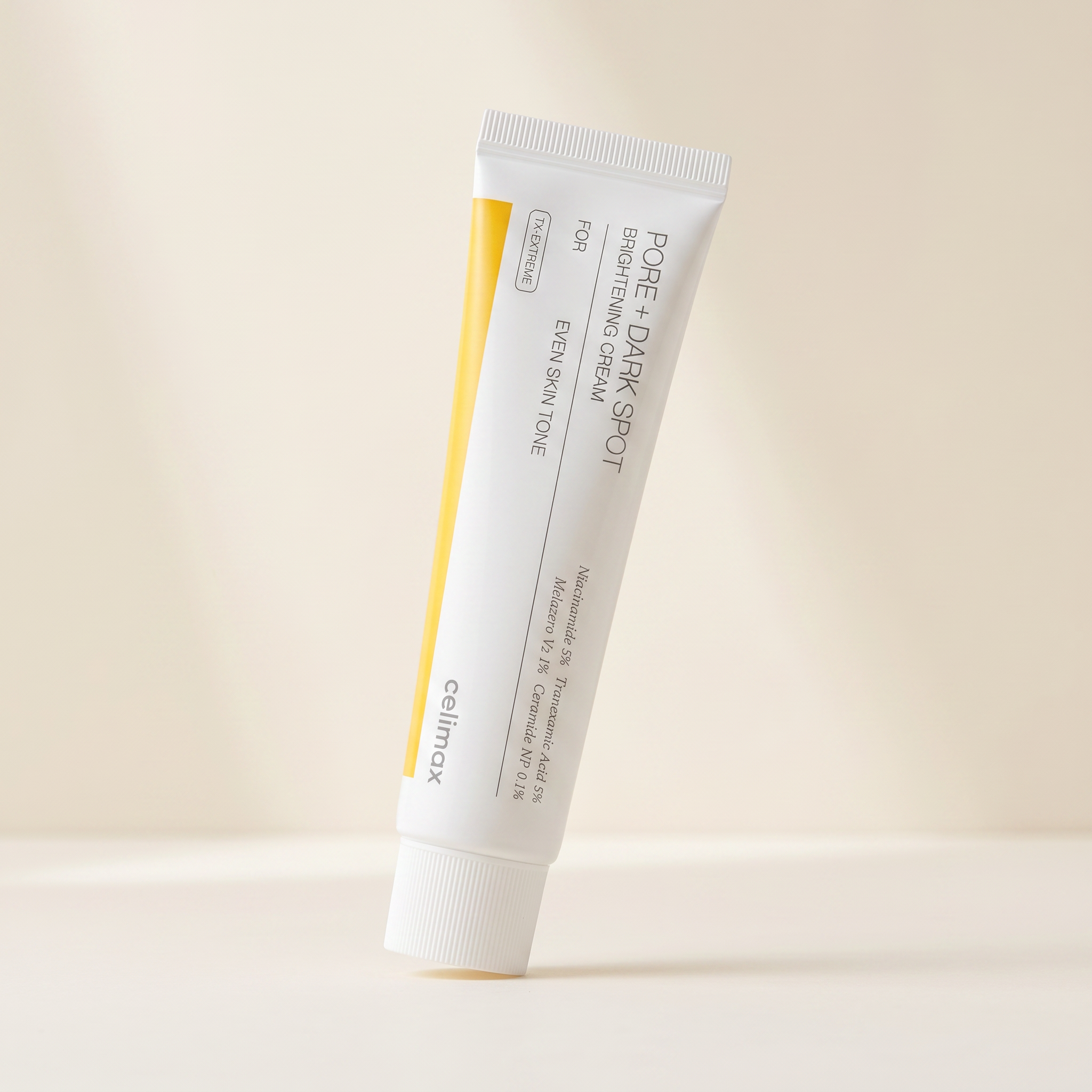 Korean skincare cream with niacinamide and tranexamic acid