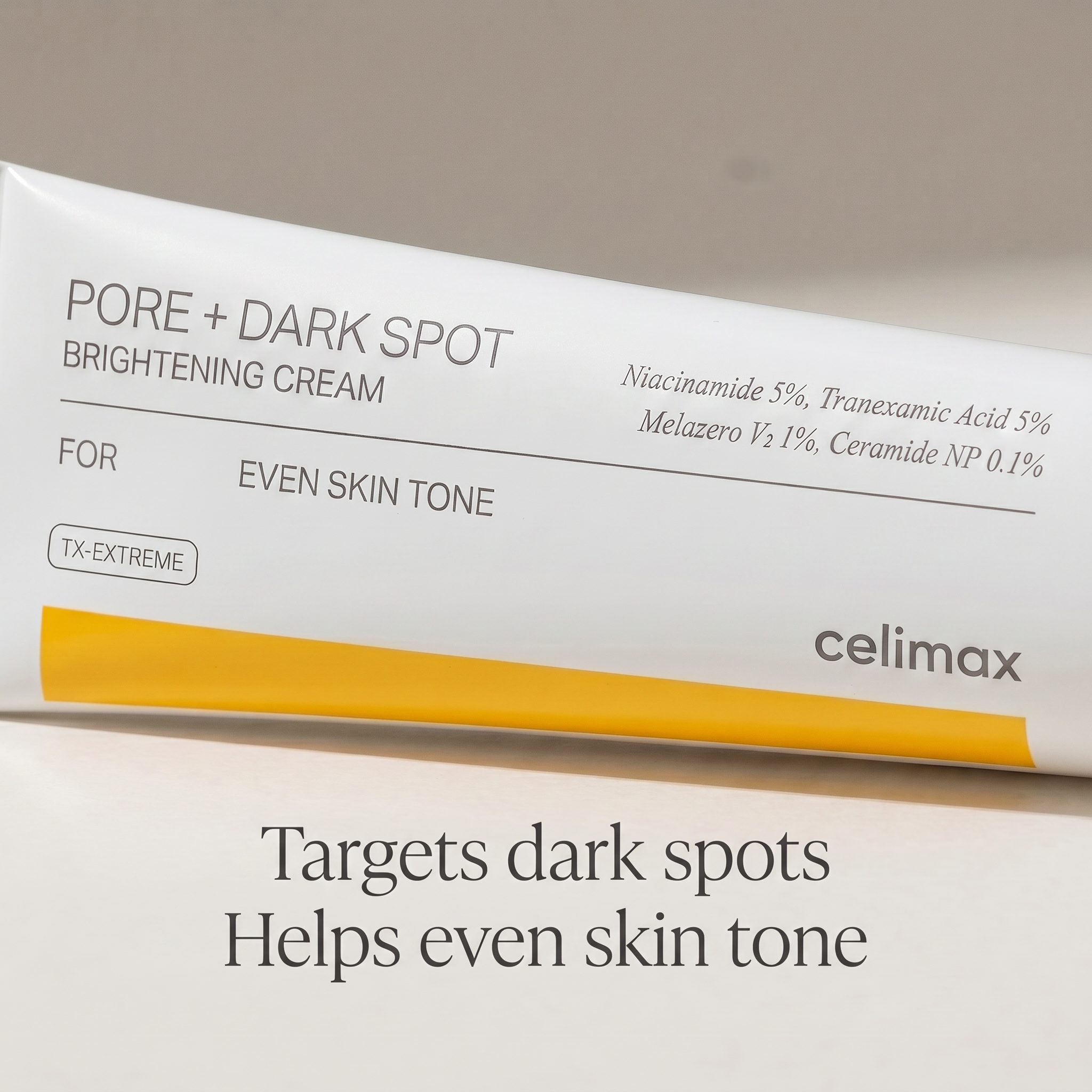 Lightweight moisturiser for pores and hyperpigmentation